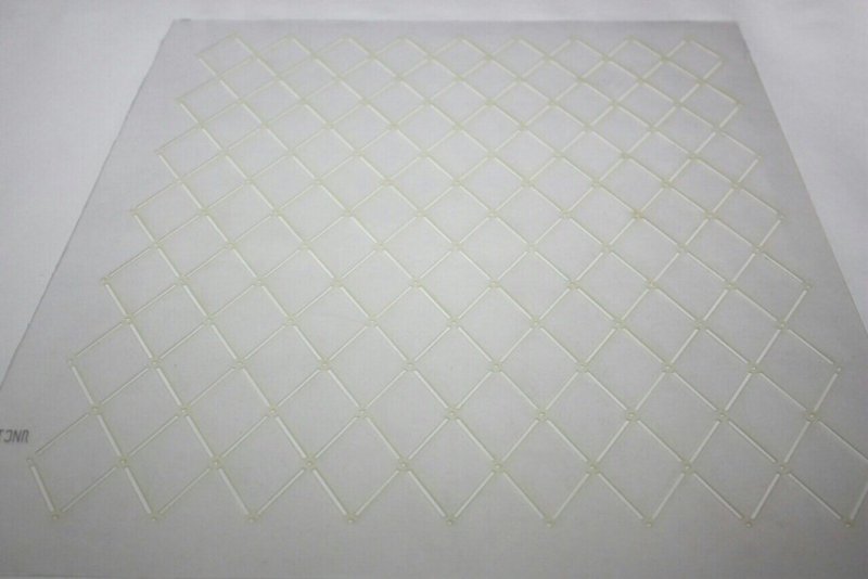 Трафарет для отстрочки ромбом