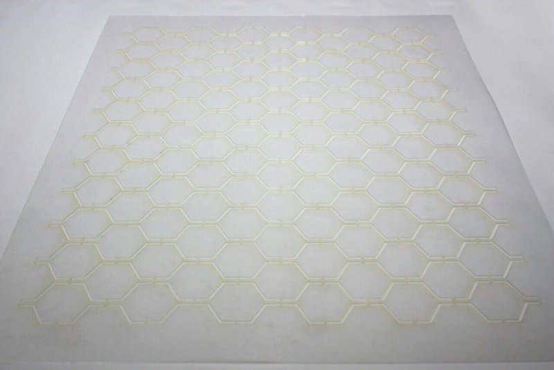 Трафарет для декора стен соты