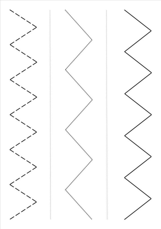 Линии для вырезания ножницами для детей