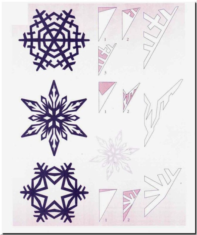 Красивые снежинки из бума