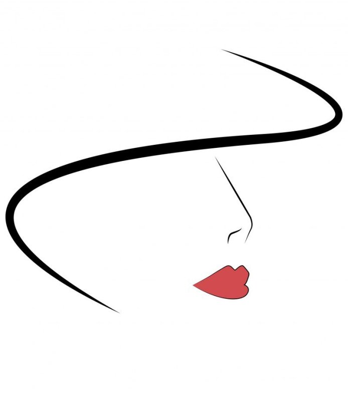 Силует оженщины в шляпе