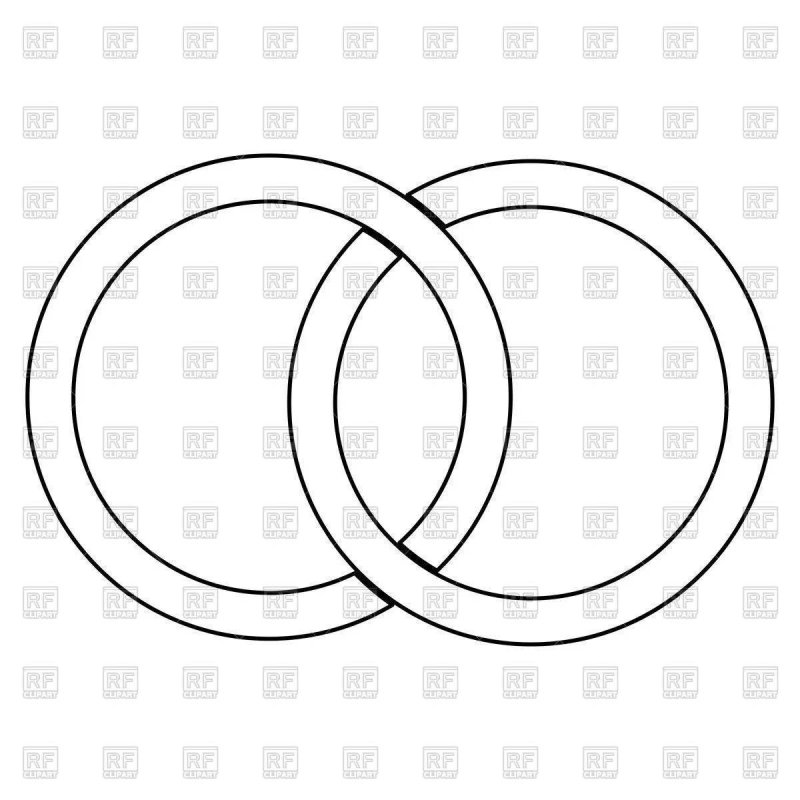 Обручальные кольца раскраска