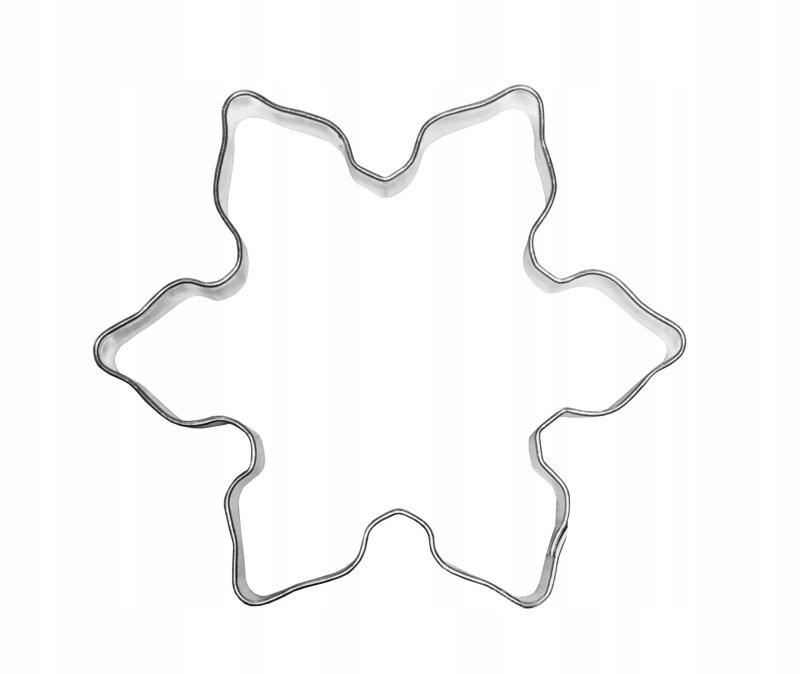 Снежинка трафарет для пряников