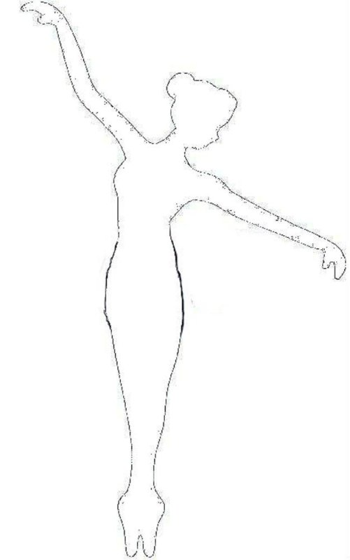 Снежинки балерины из бумаги шаблоны для вырезания