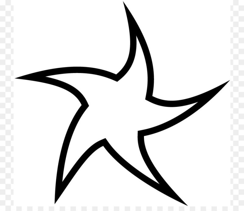 Звезда контур