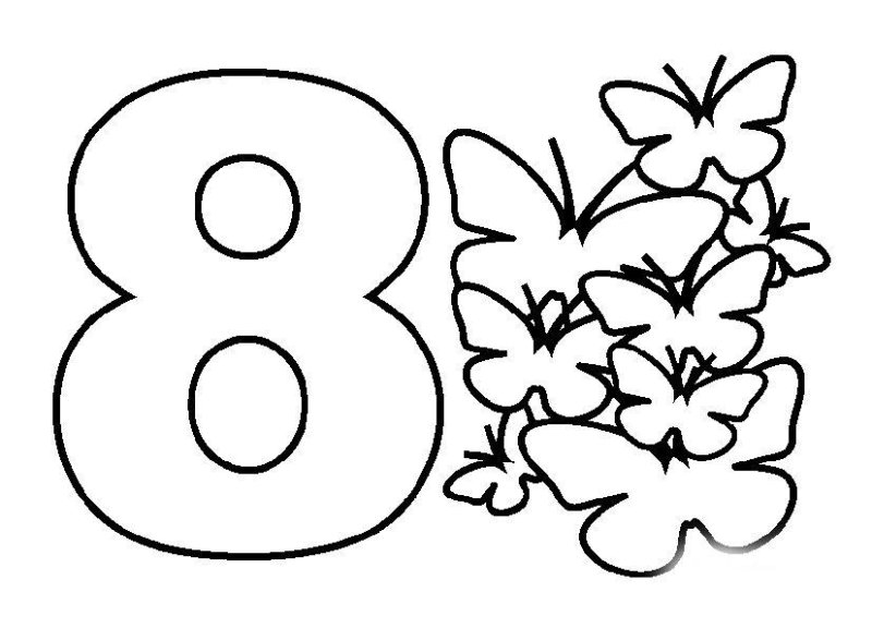 Раскраска 8 марта для детей