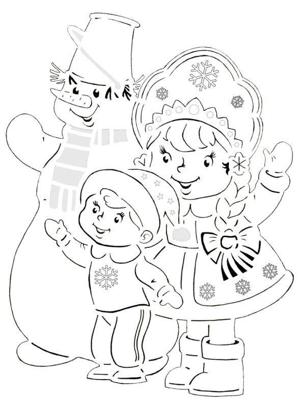 Новогодние вырезалки для детей