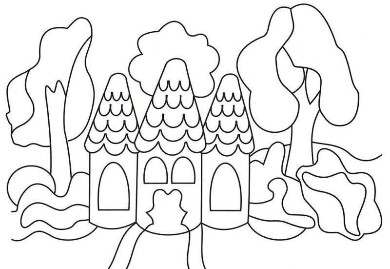 Раскраска аппликация