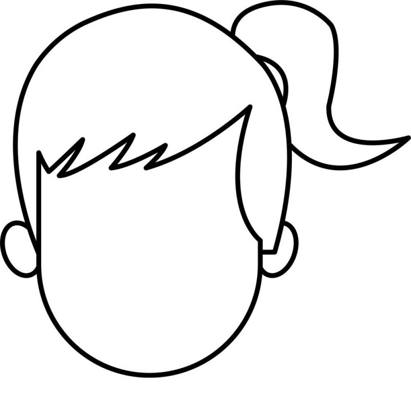 Лицо ребенка раскраска для детей