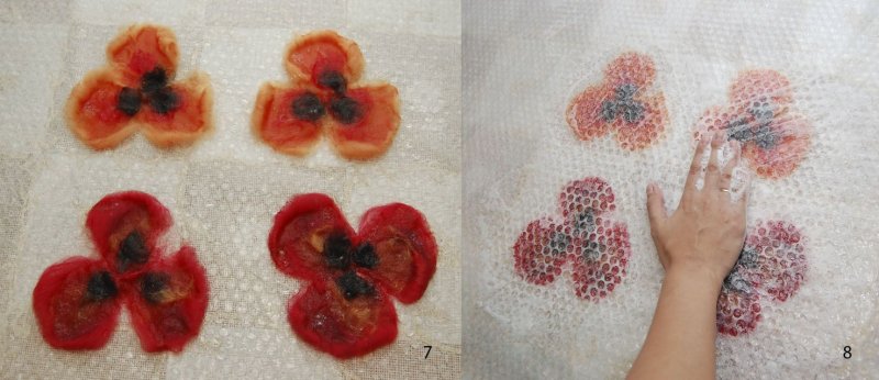 Сырое валяние из шерсти