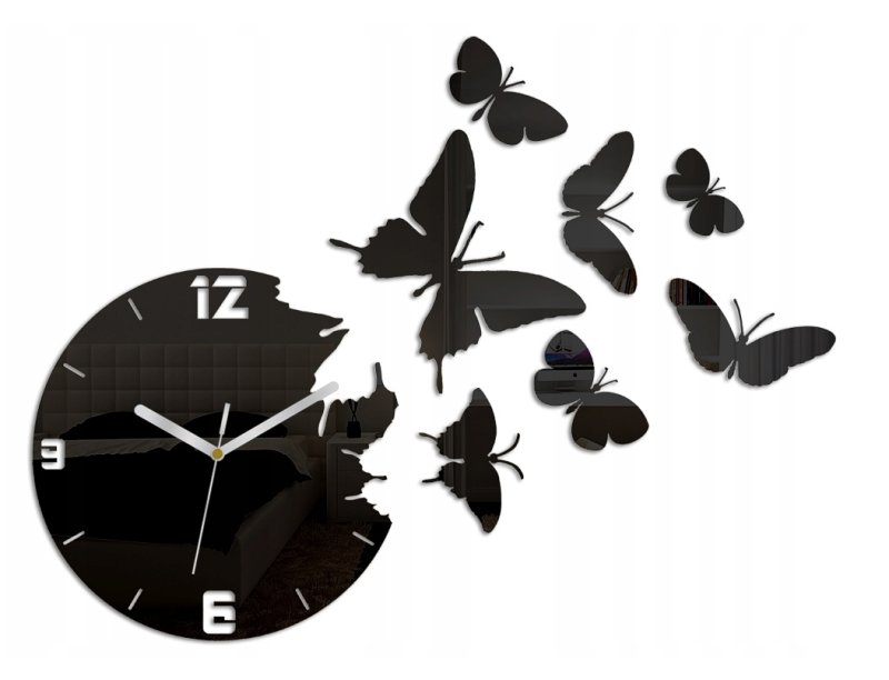 Часы с бабочками на стену