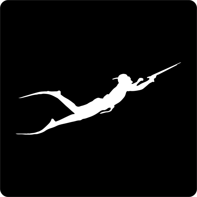 Наклейки на авто подводная охота