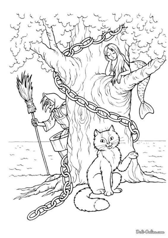 Пушкин а.с. "у Лукоморья дуб зеленый..."