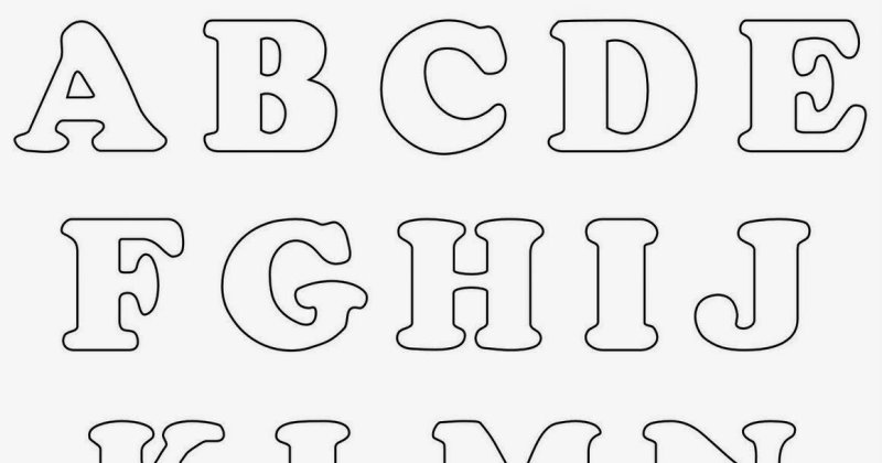 Буквы объемные для вырезания