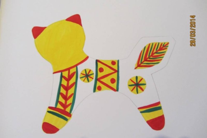 Филимоновская роспись в подготовительной группе