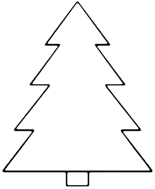 Трафарет "елка"