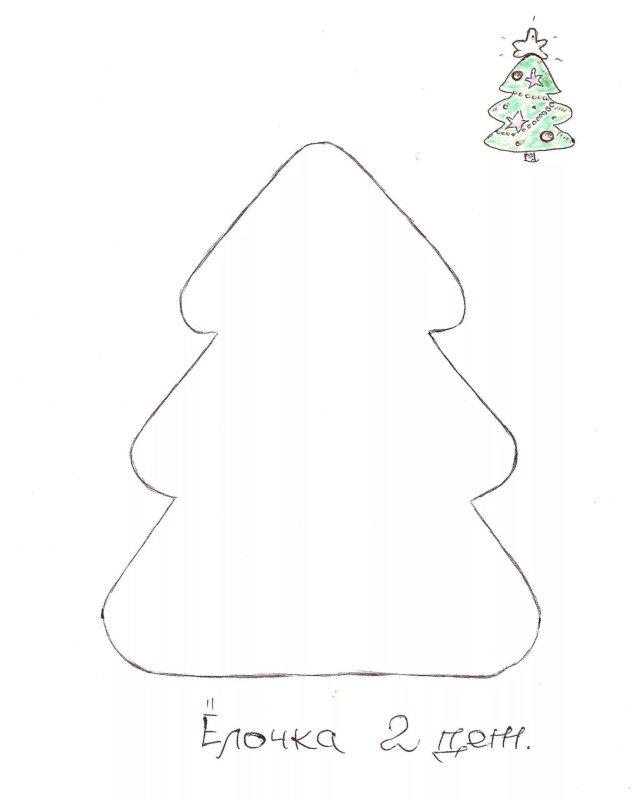 Ёлочка из фетра своими руками выкройки