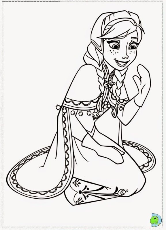 Эльза Холодное сердце раскраска