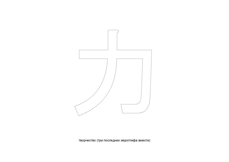 Трафарет китайских иероглифов