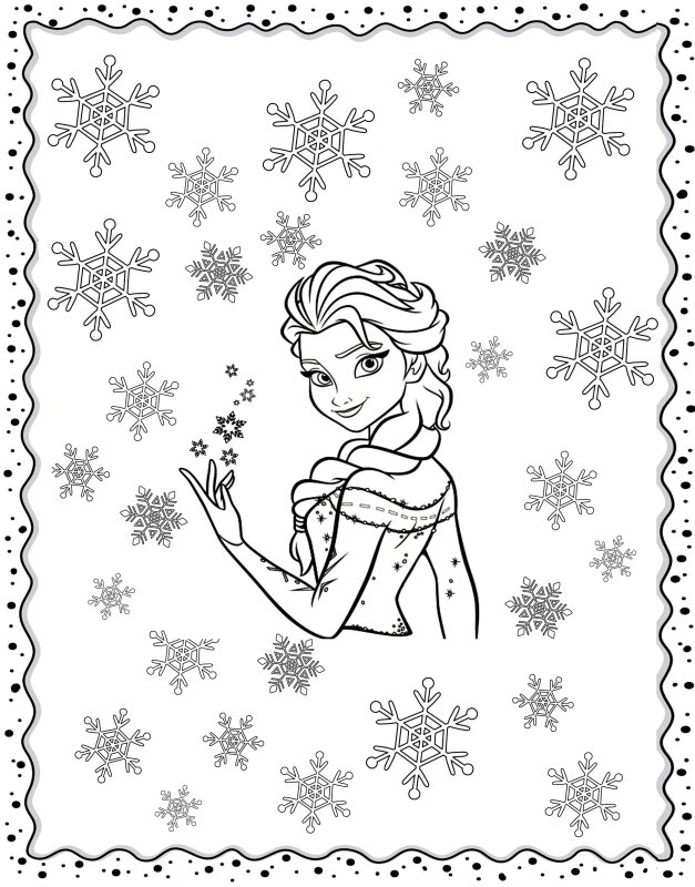 Раскраска Anna Elsa