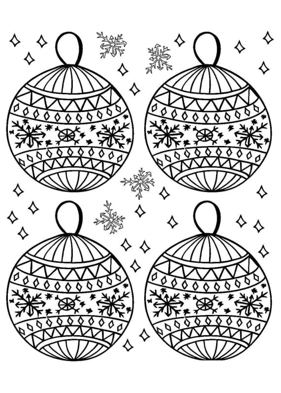 Раскраска новогодние Шайр