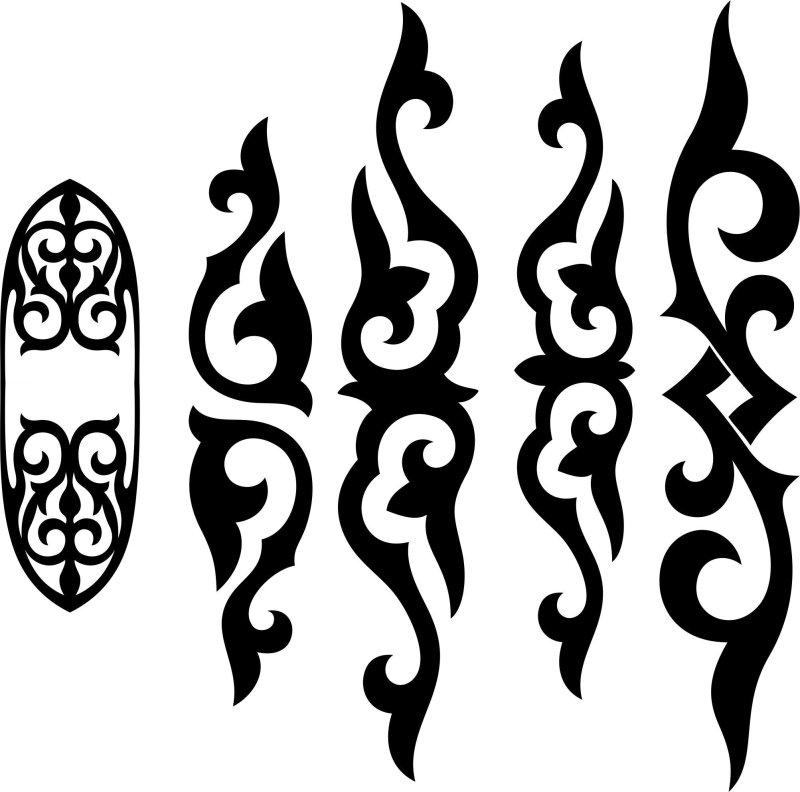 Орнамент трафарет