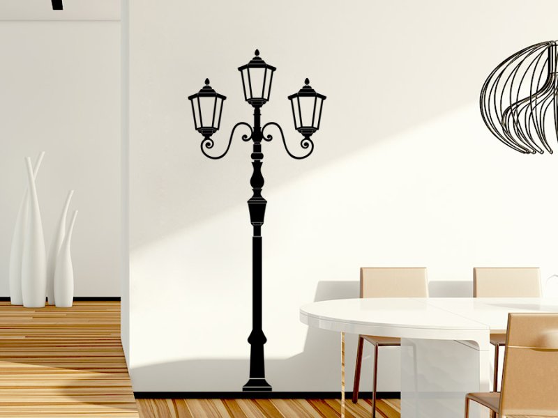 Наклейки на стену фонарный столб