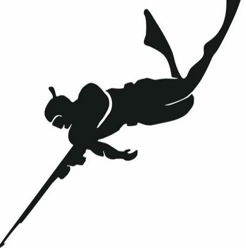 Наклейка подводный охотник