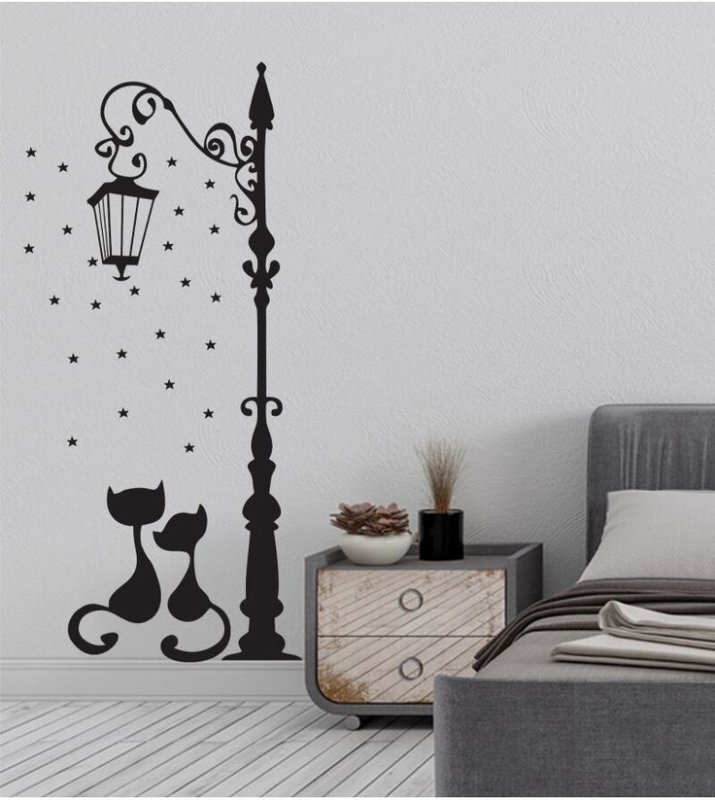 Трафарет фонарь для декора стен