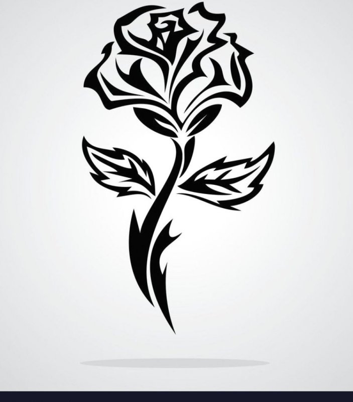 Стилизация розы