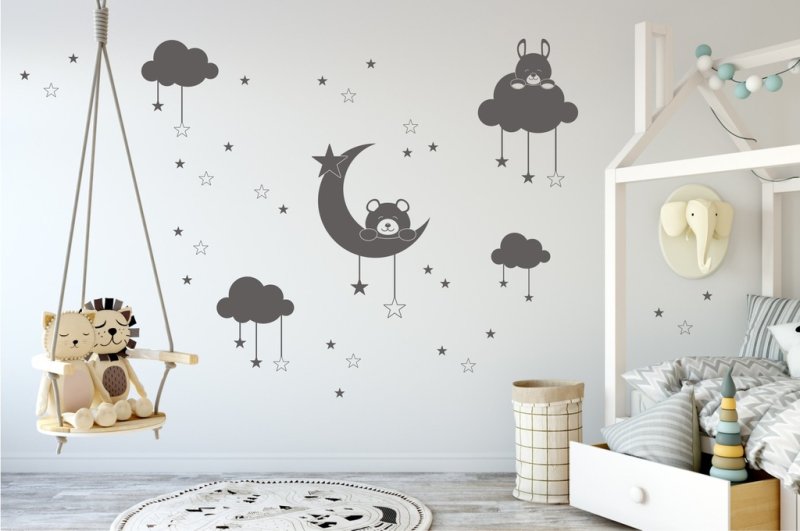 Трафареты для стен в детской