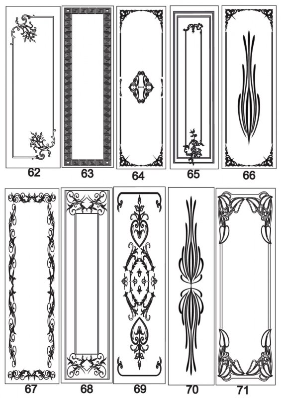 Трафареты для мебельных фасадов