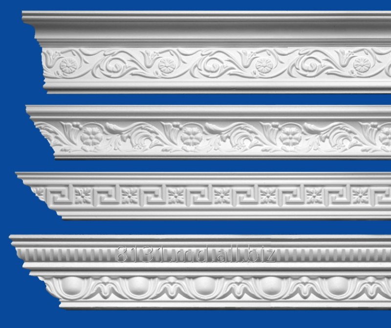 Плинтус потолочный пенопласт 7см