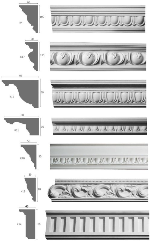 Kb151 гипсовый карниз