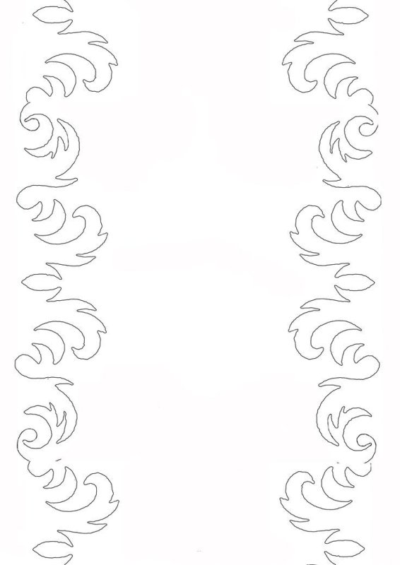 Зимние узоры для вырезания