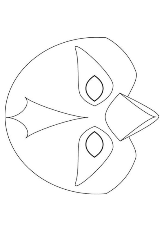 Маска птицы для детей