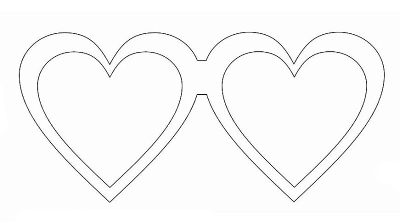 Сердечко шаблон