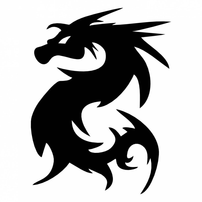 Силуэт дракона