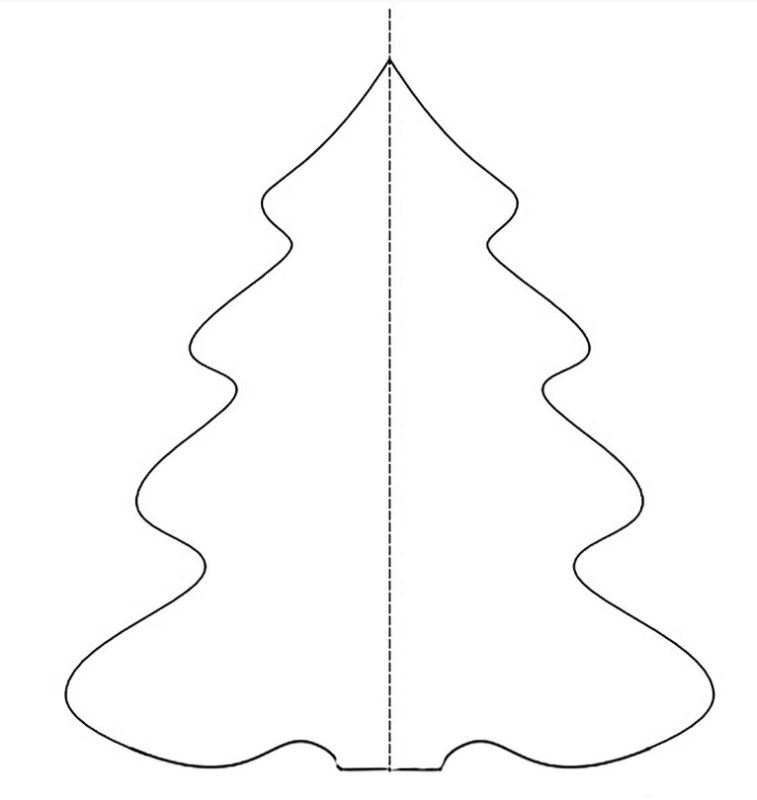 Трафарет "елка"
