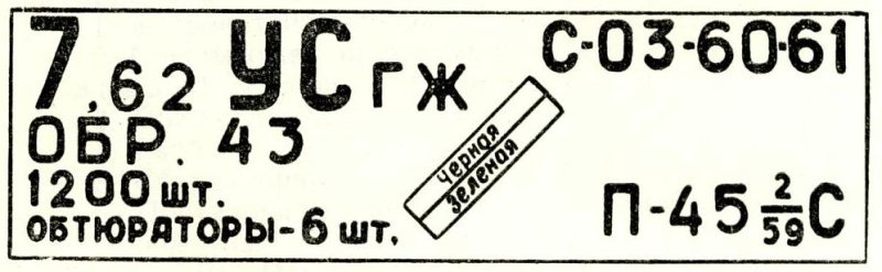 Маркировка военных ящиков