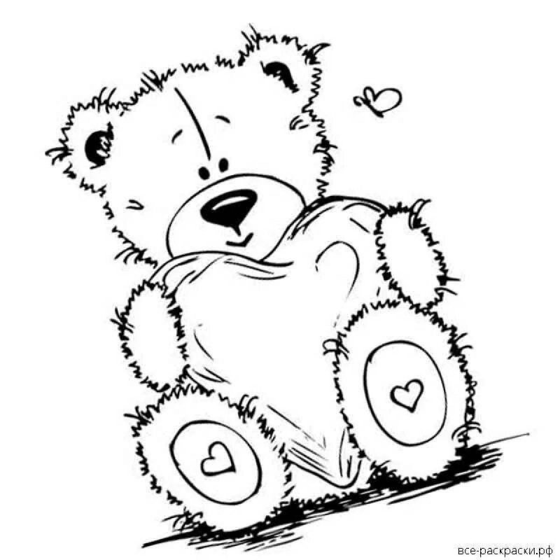 Раскраска "мишки"