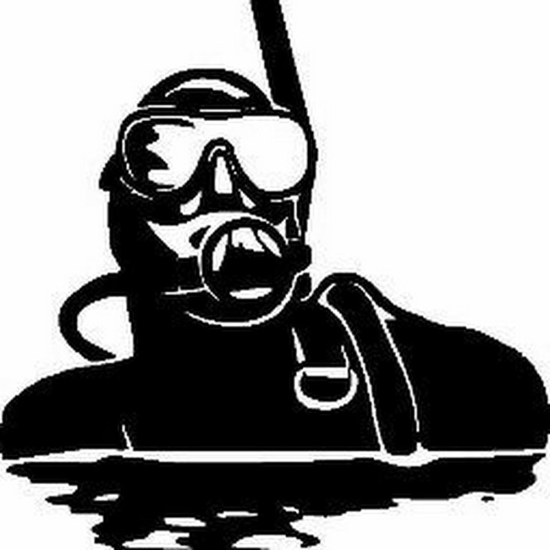 Аквалангист силуэт