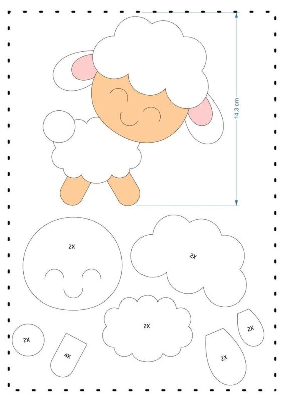 Игрушки из фетра выкройки