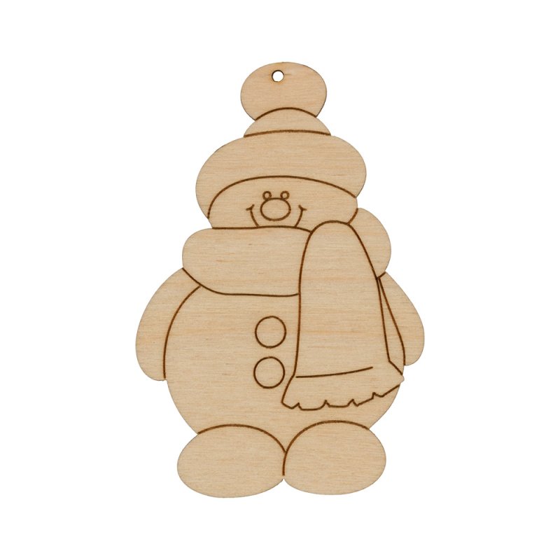 Снеговик из фанеры