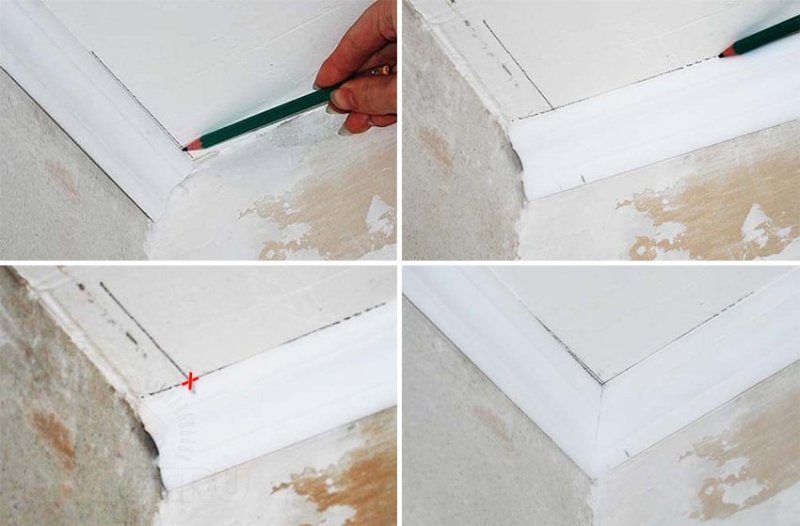 Отрезать угол 45 плинтус наружный угол