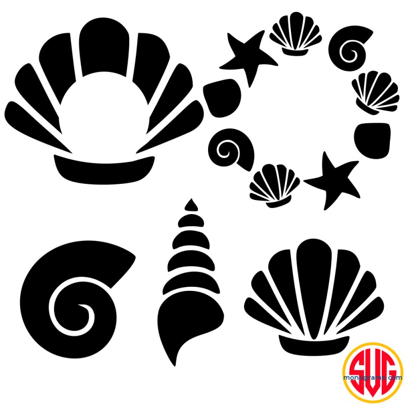 Стилизованная морская раковина