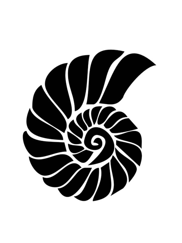 Раковина трафарет