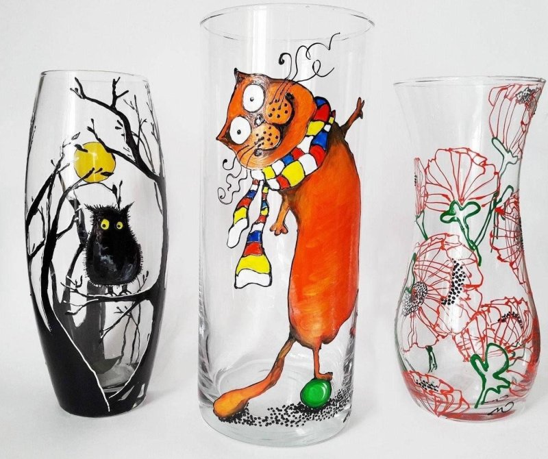 Роспись витражными красками.po keramike