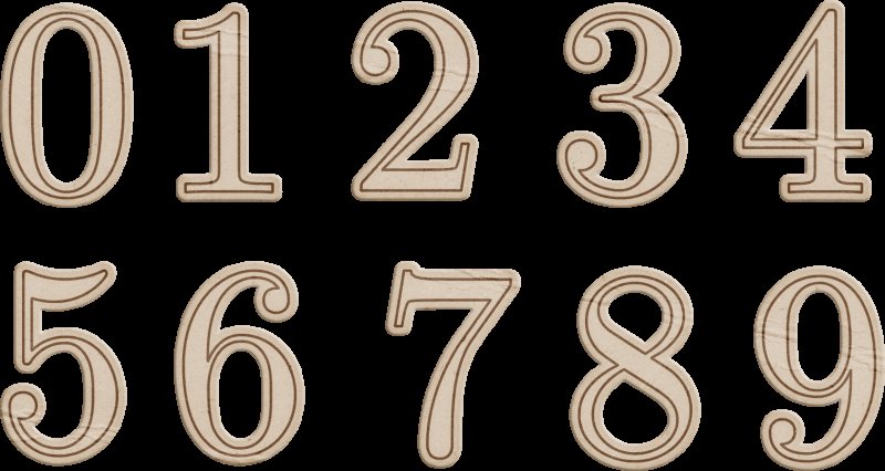 Красивые цифры для оформления