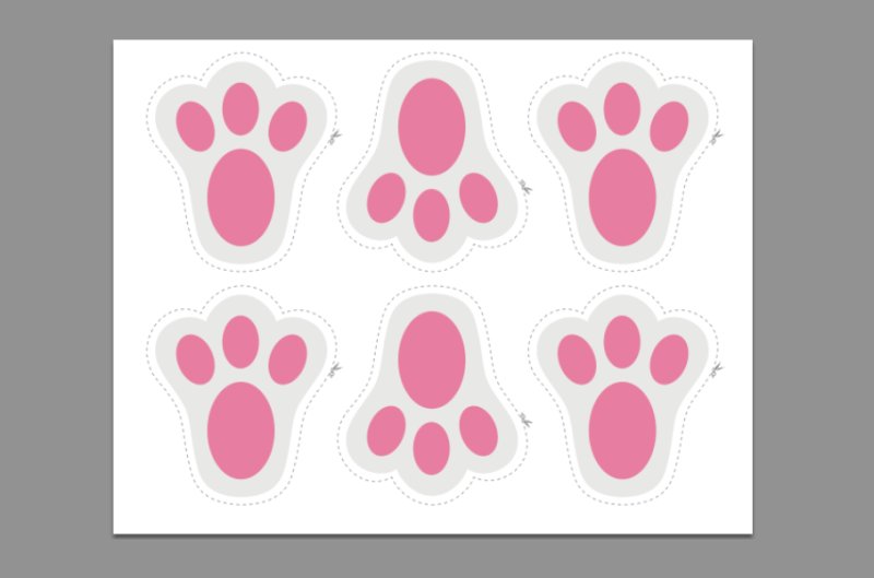 Отпечаток заячьей лапы